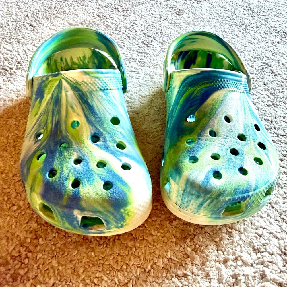 Kids' Marbled Glow in the Dark Classic Clog Little/Big Kid size 2